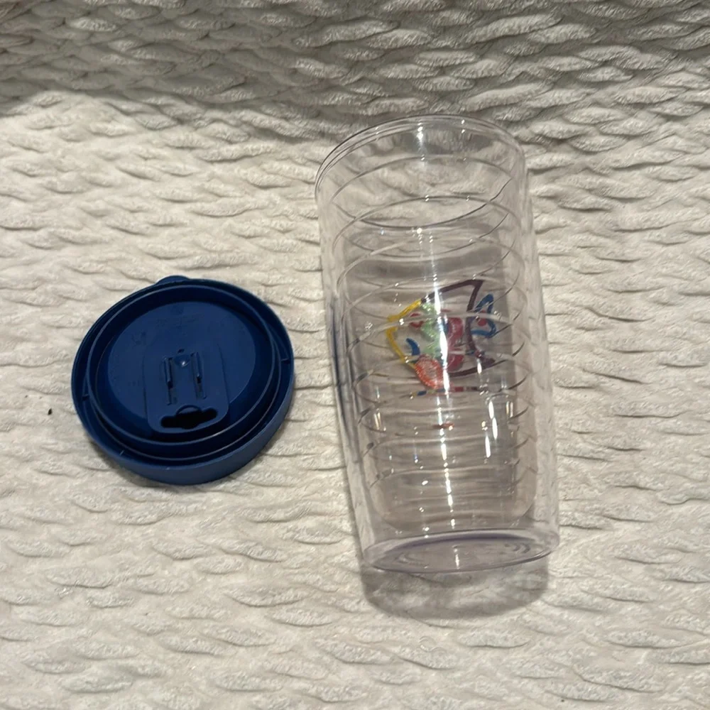 Tervis Tumbler 16 oz Rainbow Multi Colored Fish Patch w/ Lid nwot
